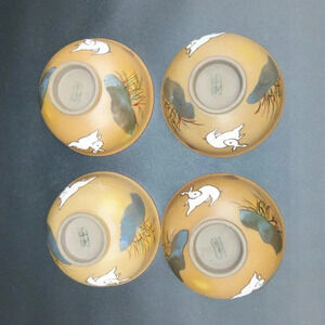 Fukuyuki Arita Ware Rabbit Japanese Teacup Matcha Bowl Tea Cup Rice Bowl